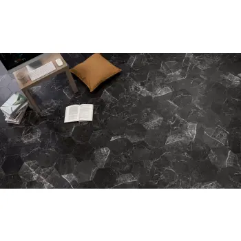 Panele winylowe Green-Flor True Hive GTH-204 MARBLE PIU GRIGIO - Panele heksagon